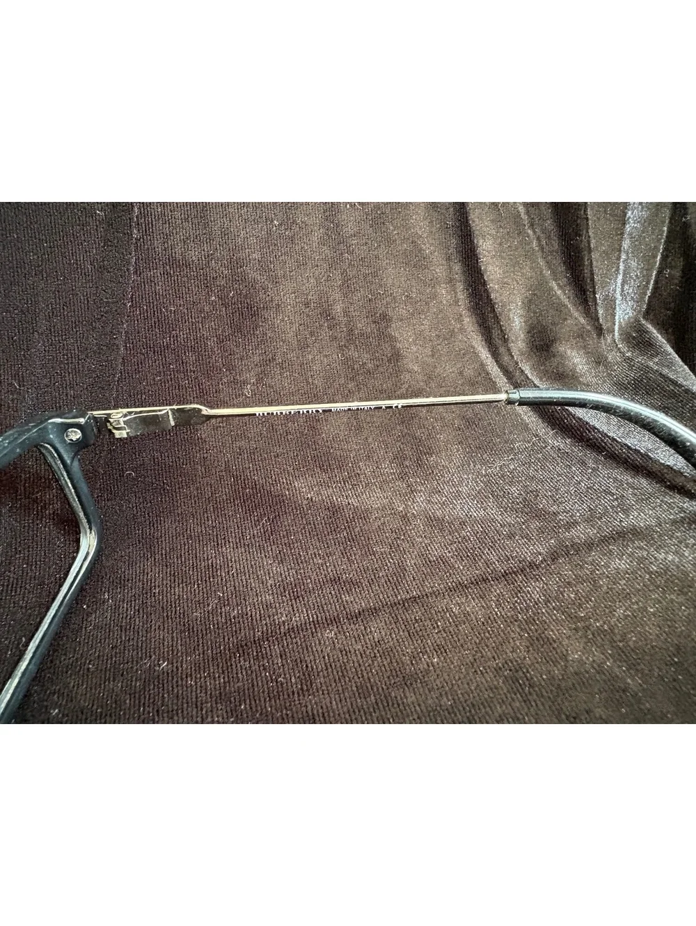Burberry Rectangular Black Frame Eyeglasses with Thin Metal Temples